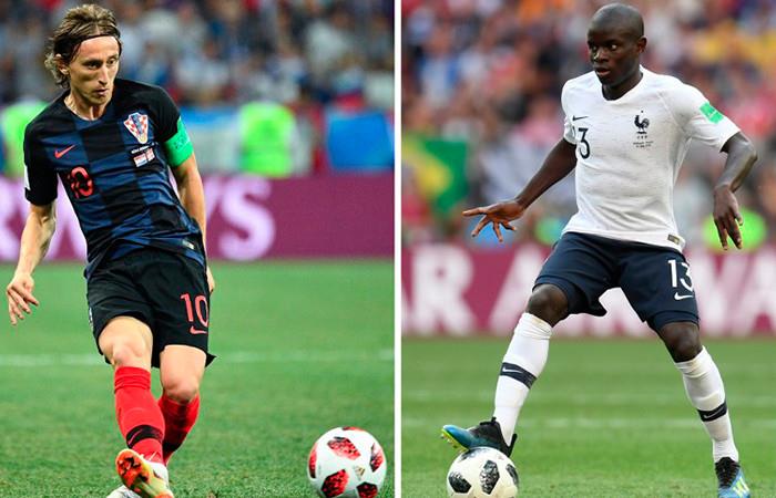 Francia vs. Croacia por la gran final. Foto: AFP