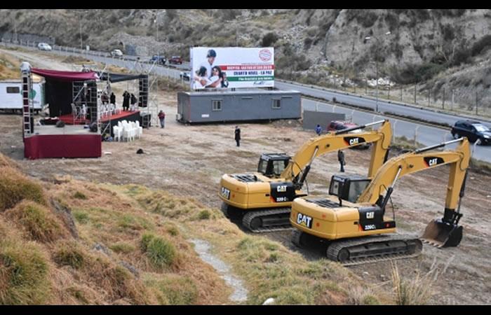 Inicia la construcción de hospital gastroenterológico en La Paz. Foto: ABI