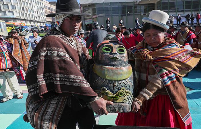 Bolivia inicia agosto con rituales milenarios. Foto: EFE