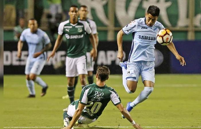 Bolívar vs Cali por la Copa Sudamericana. Foto: AFP