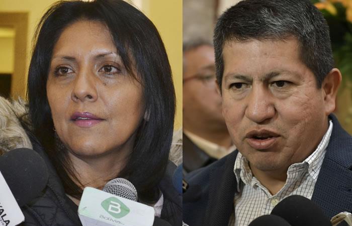 Los ministros siguieron los pasos de Morales. Foto: ABI