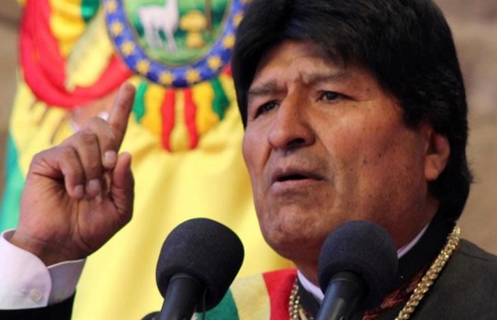 Evo Morales denunció el  hecho como "amenaza imperialista". Foto: AFP