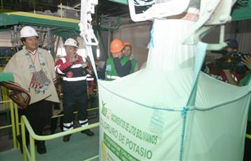 Morales inaugura planta industrial de cloruro de potasio