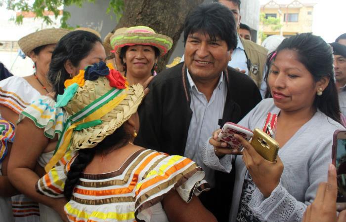 Evo Morales habló del crecimiento económico de Bolivia. Foto: AFP