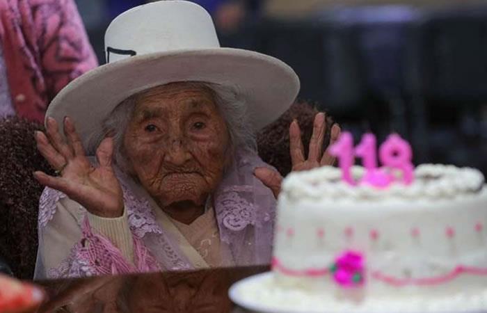 Julia, la mujer más longeva de Bolivia. Foto: EFE