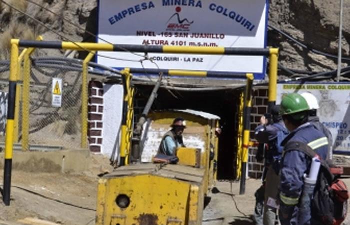 Producción minera en Bolivia. Foto: EFE