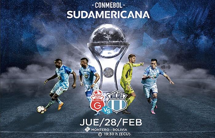 Guabirá vs. Macará por vuelta de la fase 1 de la Copa Sudamericana 2019. Foto: Twitter