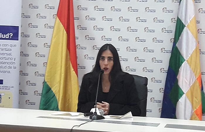 Ministra de Salud, Gabriela Montaño. Foto: ABI