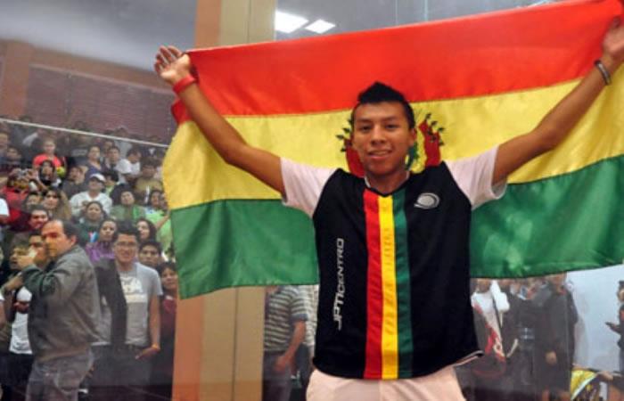 El raquetbolista Conrado Moscoso fue considerado como el mejor deportista boliviano en el 2015. Foto: EFE