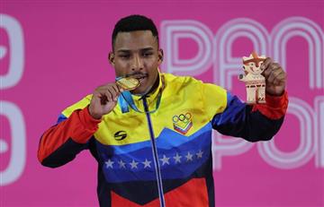 ¡Récord panamericano! El venezolano Julio Mayora se lleva oro en pesas 