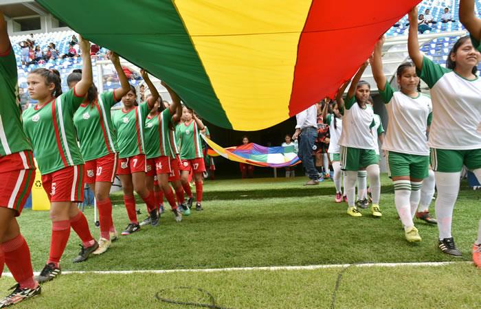 Campeonato infantil femenino de fútbol. Foto: ABI