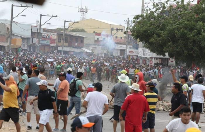 Protestas en las principales ciudades de Bolivia. Foto: ABI