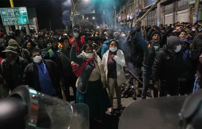 El Alto es uno de los puntos donde más protestas se presentan en Bolivia. Foto: EFE
