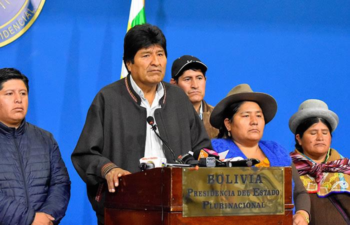 Motivos que llevaron a Morales a dejar la presidencia. Foto: EFE
