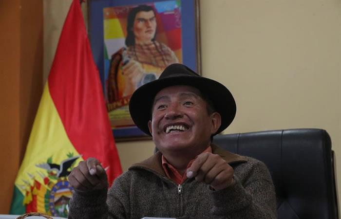 El nuevo director del Fondo de Desarrollo Indígena de Bolivia, el aimara Rafael Quispe. Foto: EFE