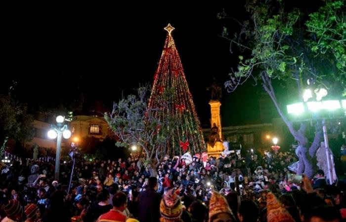 En Bolivia, oficialmente, empezó la Navidad. Foto: ABI