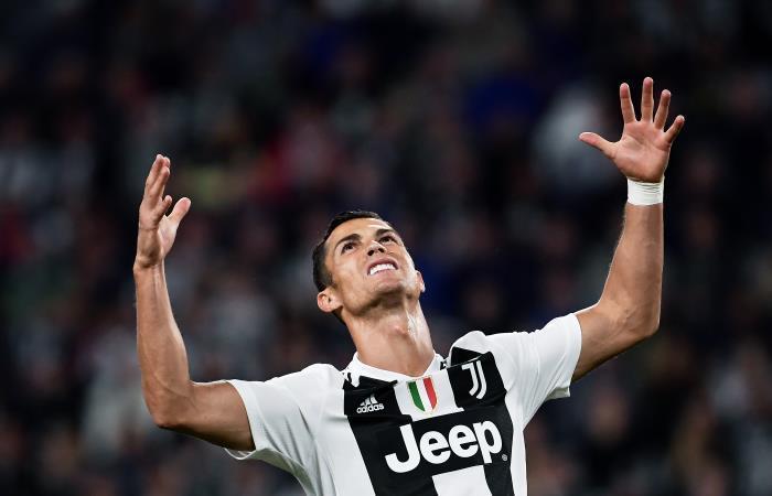 Cristiano Ronaldo no pudo hace mucho ante la Lazio -. Foto: AFP