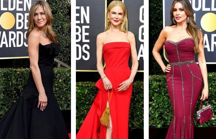 Las actrices Jennifer Aniston, Nicole Kidman y Sofía Vergara entre las mejores vestidas. Foto: Instagram