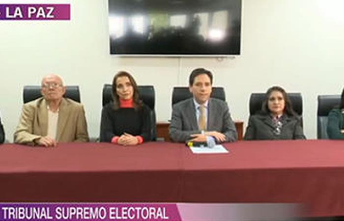 Vocales del Tribunal Supremo Electoral (TSE). Foto: Twitter