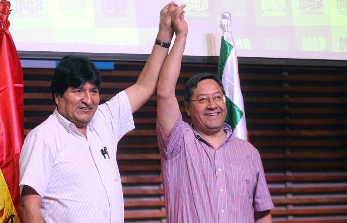 	Evo Morales anunció su respaldo a Luis Arce. Foto: EFE