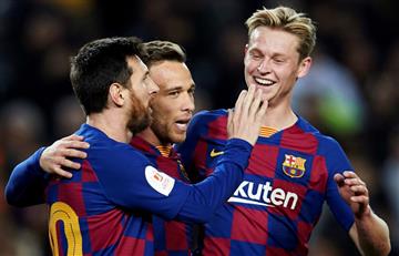 Messi brilló y Barcelona avanzó a los cuartos de final de la Copa del Rey
