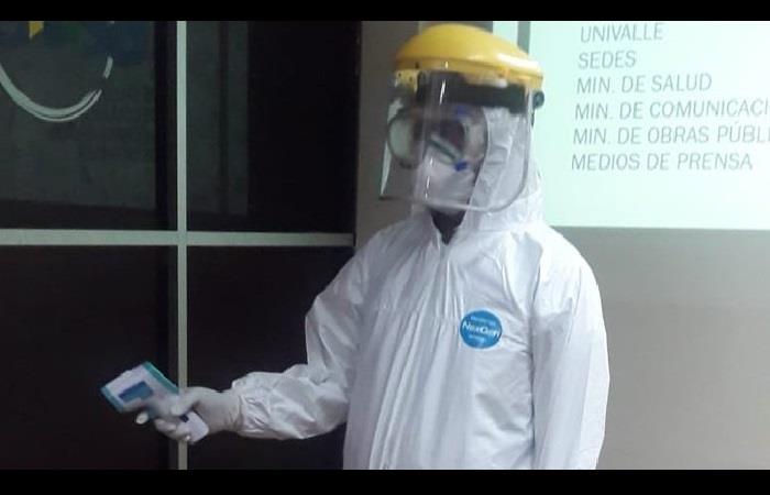 Campaña de prevención contra el Coronavirus en Bolivia. Foto: ABI