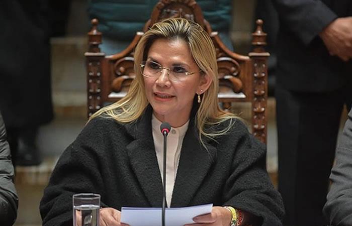 Presidenta Interina Jeanine Áñez. Foto: EFE