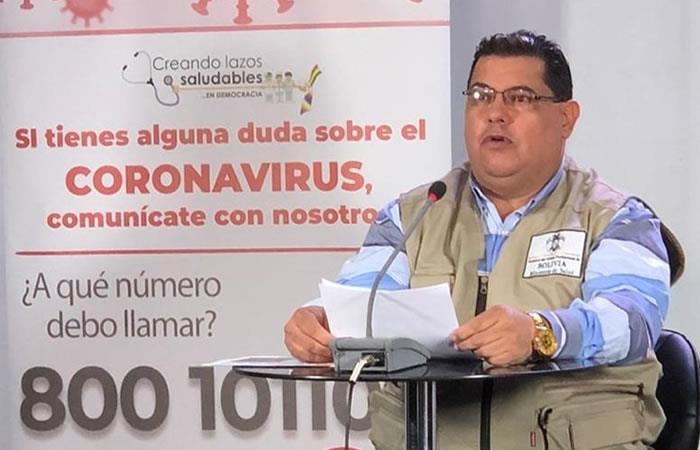 Jefe Nacional de la Unidad de Epidemiología del Ministerio de Salud, Roberto Vargas. Foto: ABI