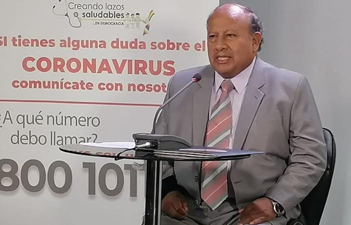 Jefe nacional de la Unidad de Epidemiología del Ministerio de Salud, Virgilio Prieto. Foto: ABI