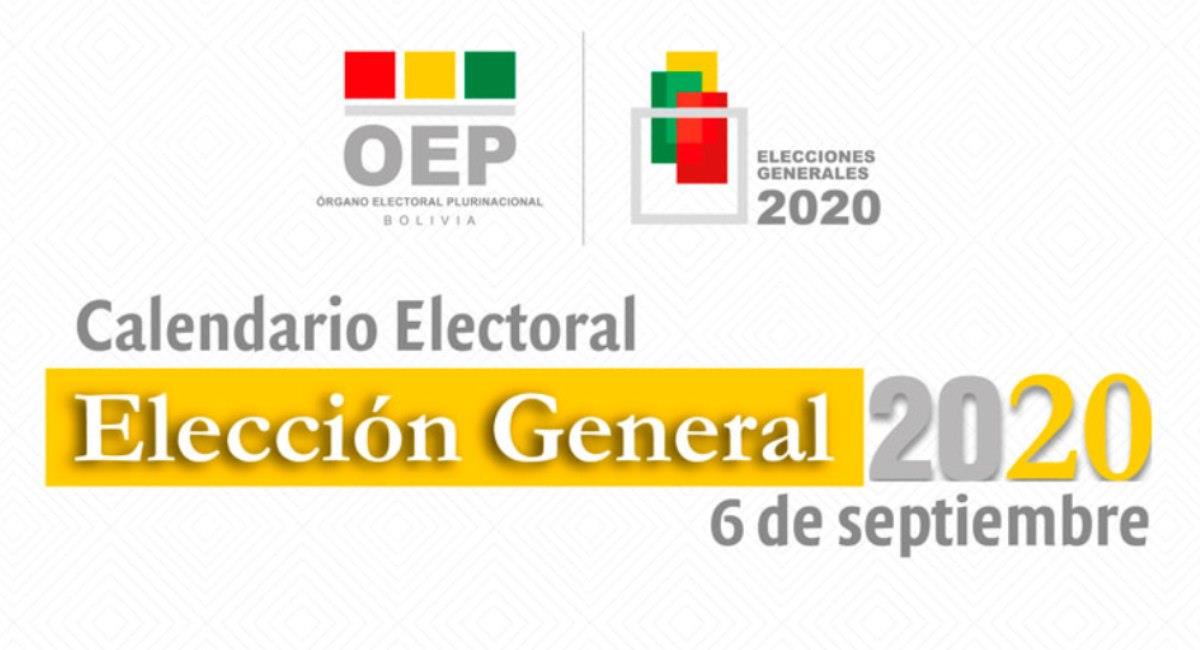 El TSE publicó el Calendario Electoral. Foto: Órgano Electoral Plurinacional