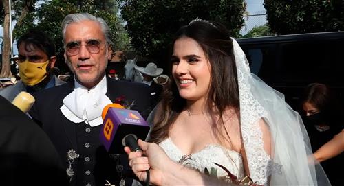 Así fue la boda de la hija de Alejandro Fernández en plena pandemia 
