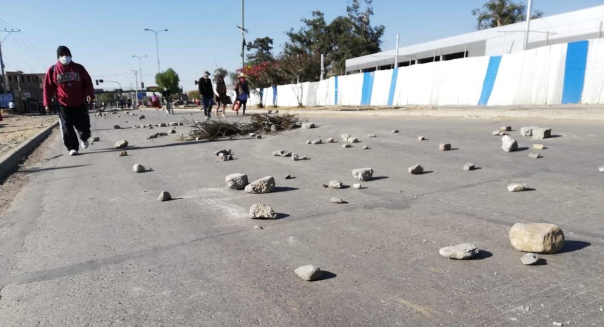 Sectores movilizados bloquearon las carreteras del país. Foto: ABI