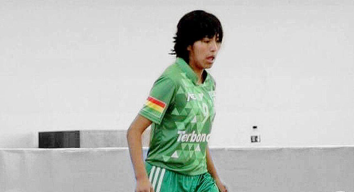 La jugadora boliviana de futsal Karla Ticona. Foto: ABI