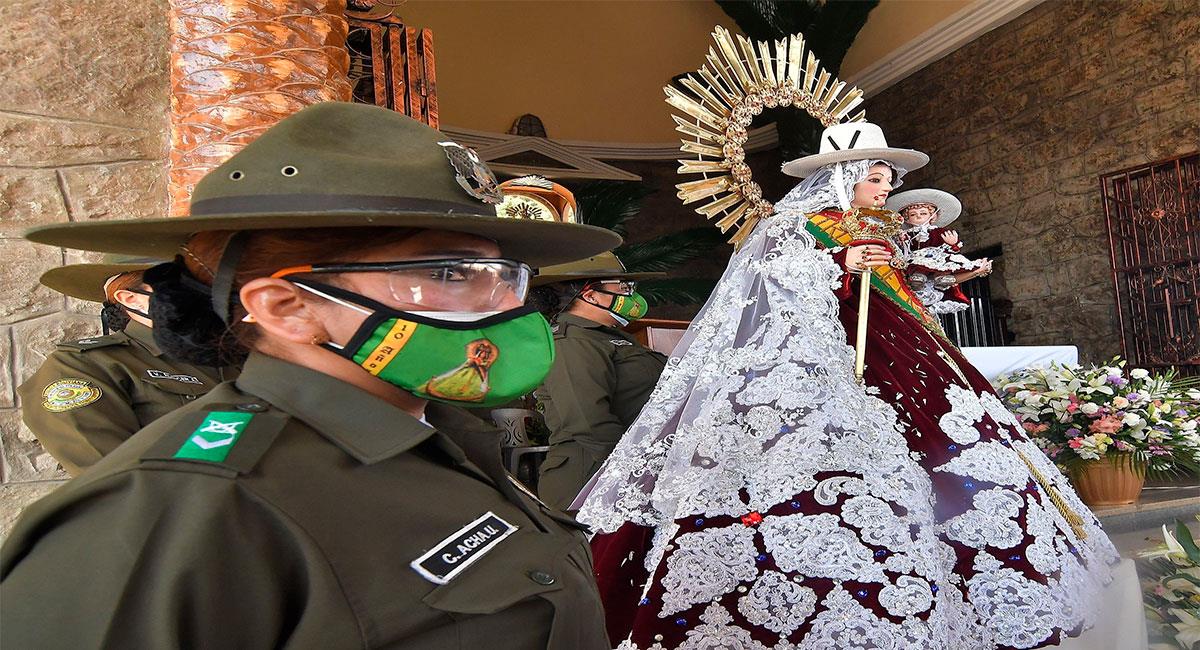 Virgen de Urkupiña, patrona de la Integración Nacional de Bolivia. Foto: EFE /Jorge Ábrego