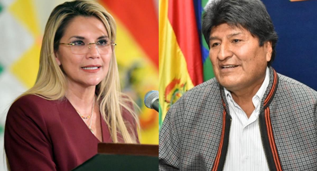 Declaraciones de Jeanine Áñez a Evo Morales. Foto: ABI
