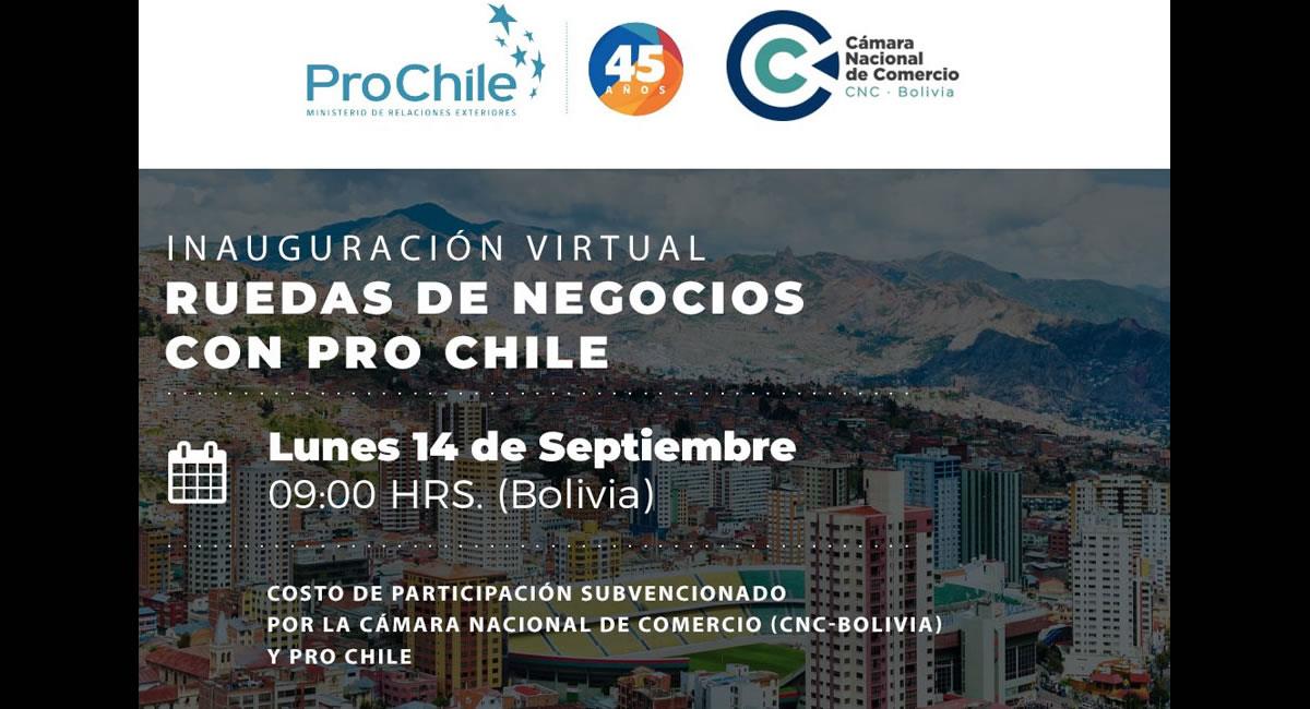 Bolivia y Chile realizarán una rueda de negocios virtual del 14 al 16 de septiembre. Foto: ABI