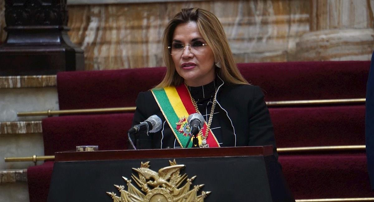 La presidenta Jeanine Áñez. Foto: EFE