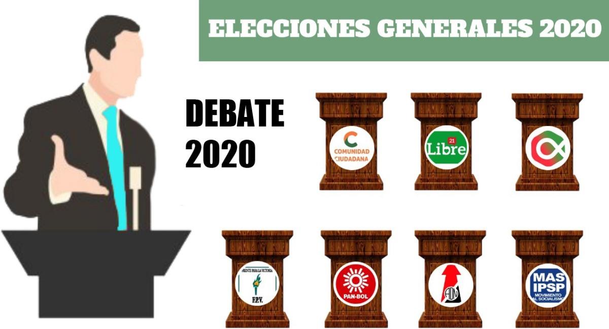 Debate Presidencial 2020. Foto: ABI