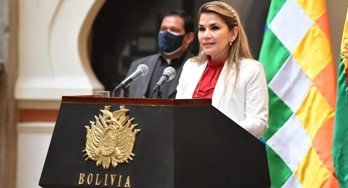 La presidenta de Bolivia, Jeanine Áñez. Foto: ABI