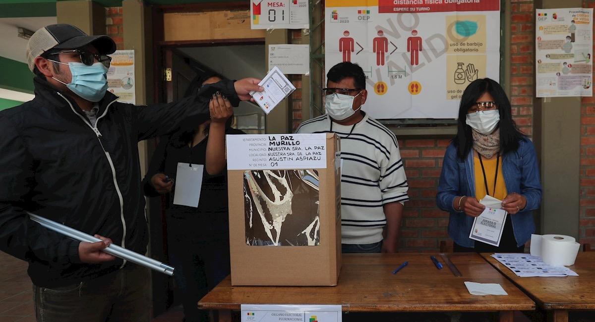 Elecciones atípicas en Bolivia por la pandemia. Foto: EFE