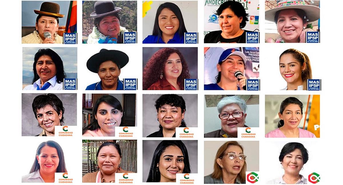 20 mujeres que hacen parte de la renovada Cámara de Senadores. Foto: ABI