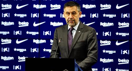 Josep Maria Bartomeu anunció su renuncia como presidente del Barcelona