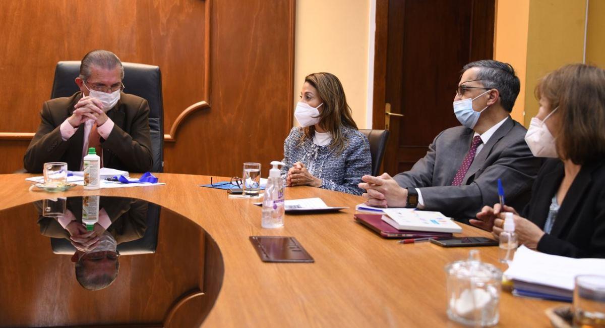 El ministro de Salud se reúne con la OPS/OMS Bolivia. Foto: Twitter @MinSaludBolivia