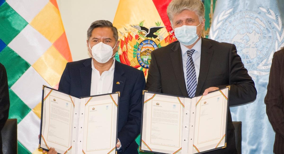 Acuerdo entre la ONU y Bolivia para segunda etapa de pacificación. Foto: ABI