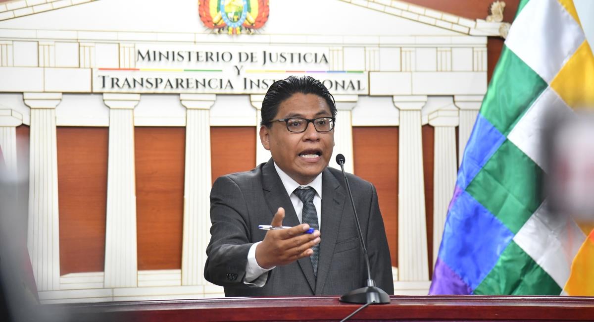 El ministro de Justicia, Iván Lima. Foto: ABI