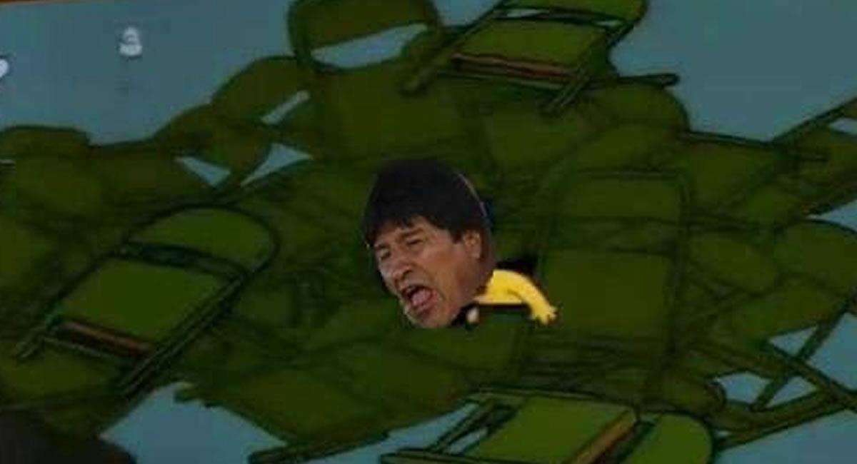 Memes de Evo Morales en redes sociales. Foto: Facebook Radio La Bruja