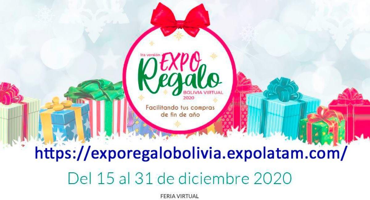 Feria virtual Expo Regalo. Foto: Facebook @exporegalobolivia
