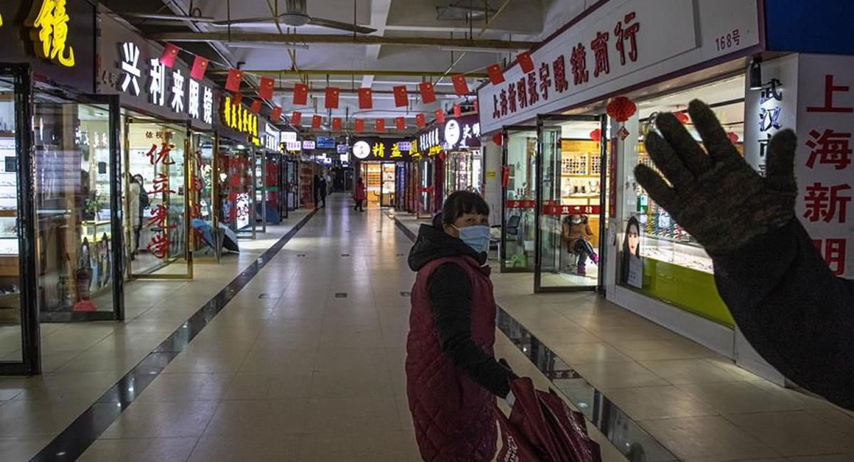 Mercado de pescado de Wuhan en el que supuestamente se detectaron los primeros casos del coronavirus. Foto: EFE