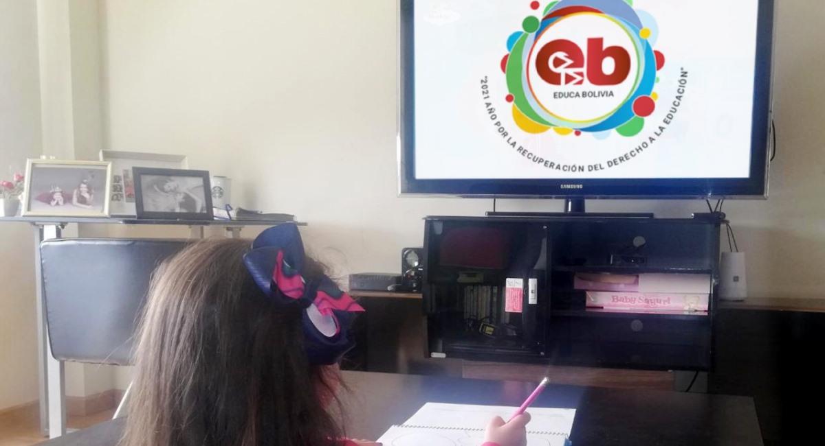 Medios inician plan de educación a distancia “Educa Bolivia”. Foto: ABI