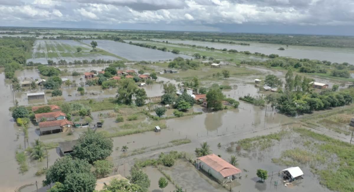 Inundaciones en el oriente boliviano. Foto: ABI